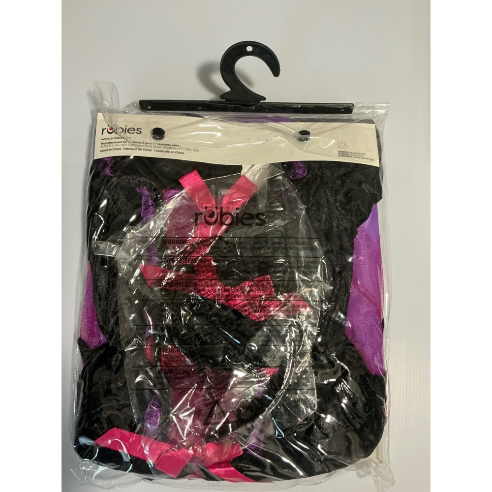 Rubies Purple Witch Costume Girls Youth Medium 7-8 Dress Hat Headband 1001069 - Picture 2 of 5